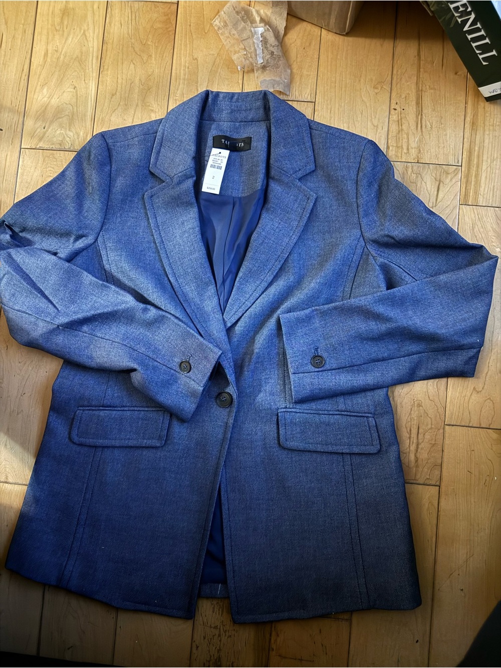 Talbots Blue Tailored Women's Blazer Jacket